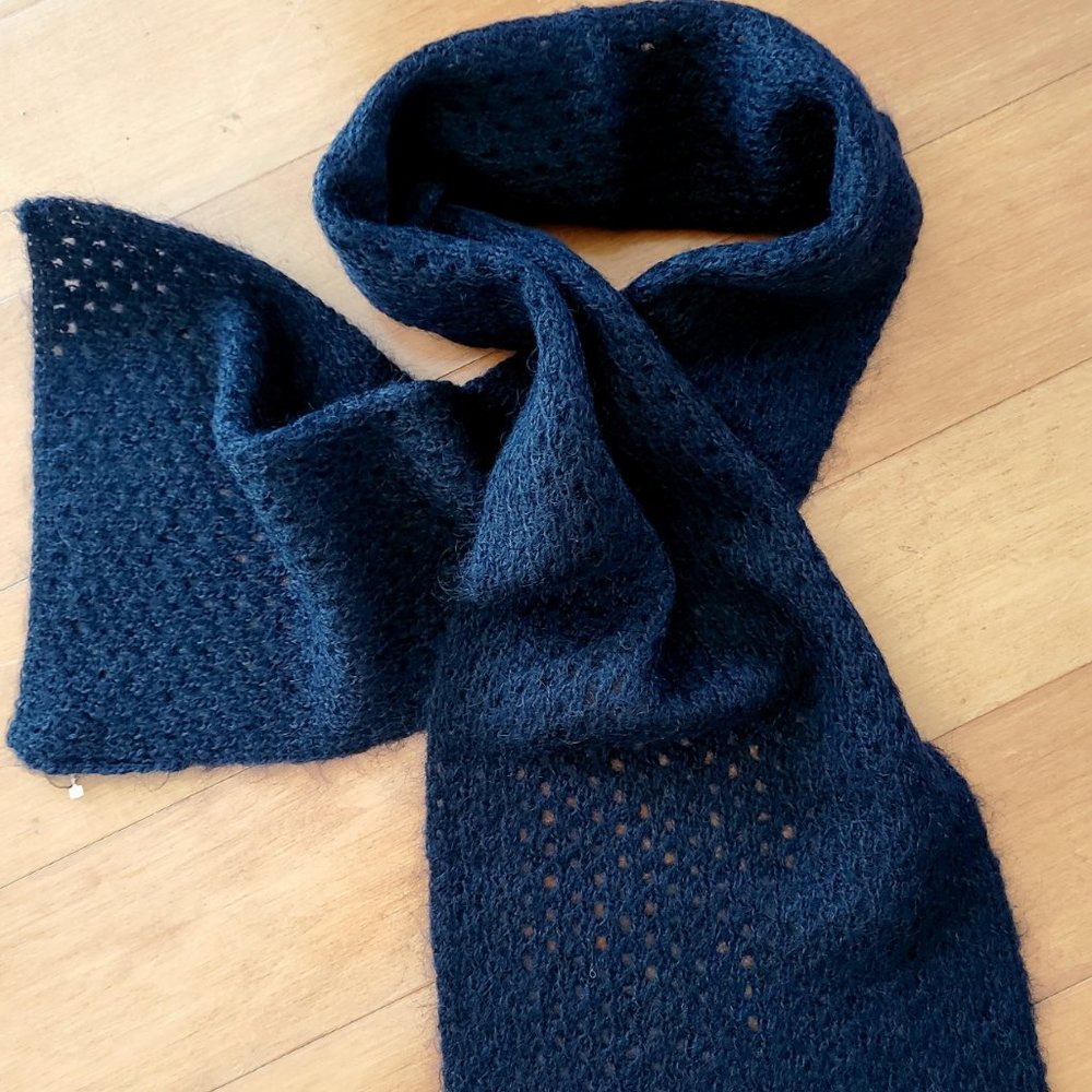 NWOT Knitted Mohair/Acrylic Scarf